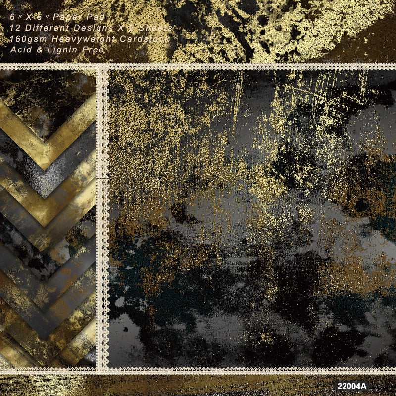 24PCS 6" Vintage Style Scrapbook Paper & Cardstock