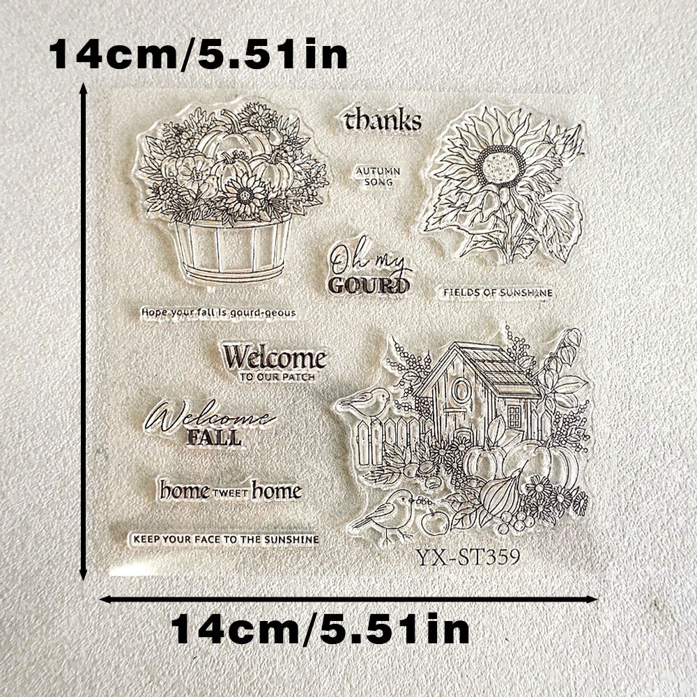 Autumn Bird House Dies & Stamps Set