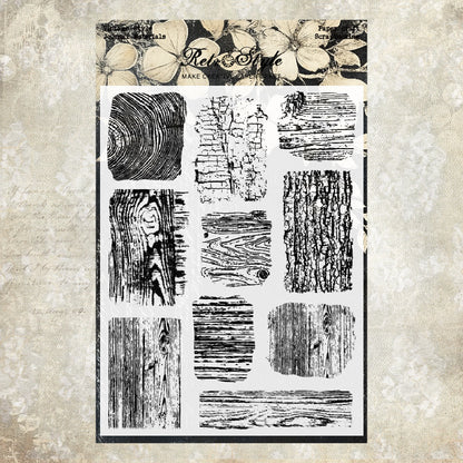 Retro Pattern DIY Scrapbook Clear Stamps