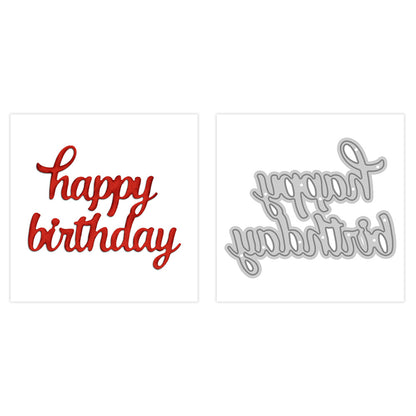 "Happy Birthday" Words Metal Cutting Dies
