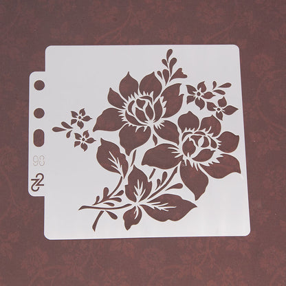 Flower Pattern Hollow Stencil