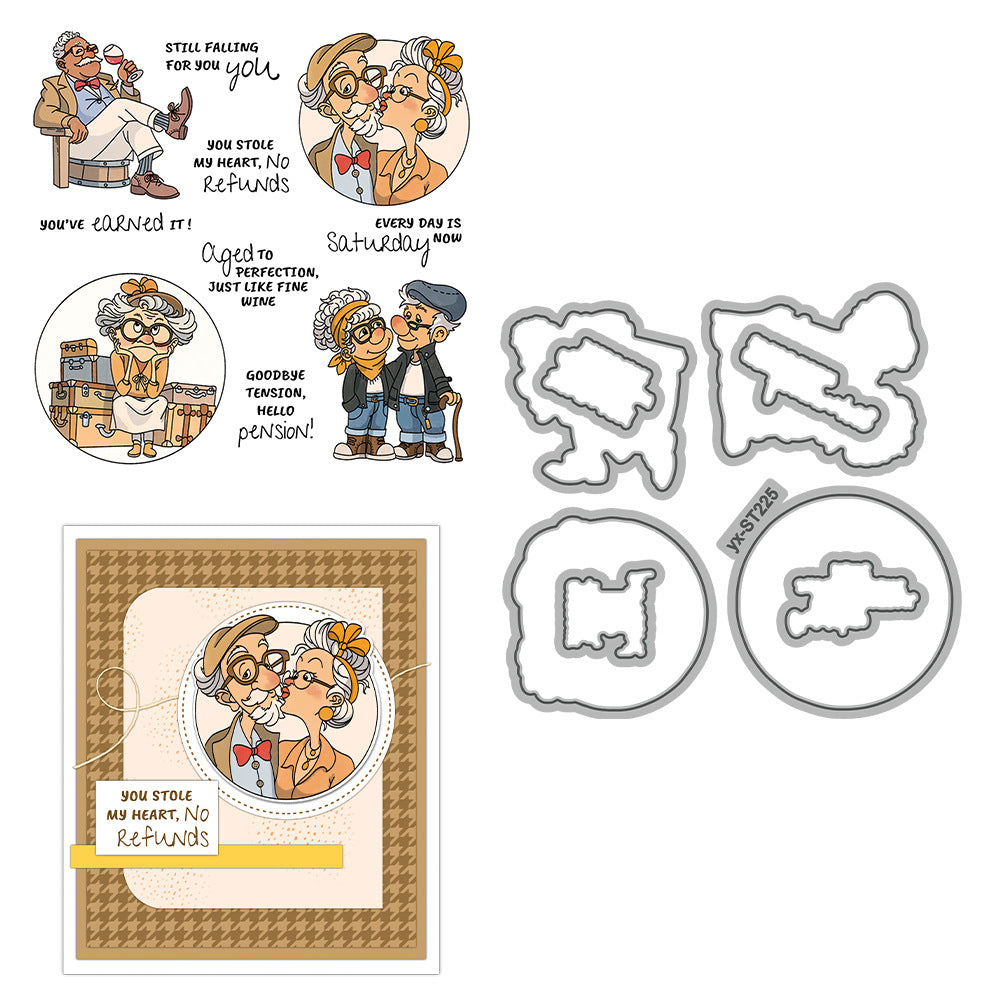 Retirement Life Dies & Stamps Set