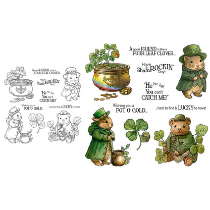 St. Patrick's Day Theme Dies & Stamps Set