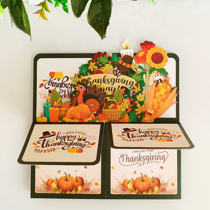 3D Creative Thanksgiving Pop-Up Box