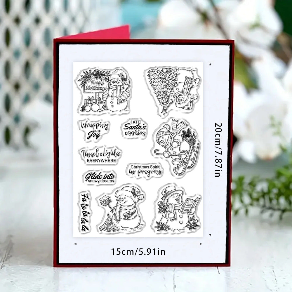 Winter Snowman Clear Stamps