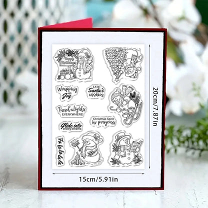 Winter Snowman Clear Stamps