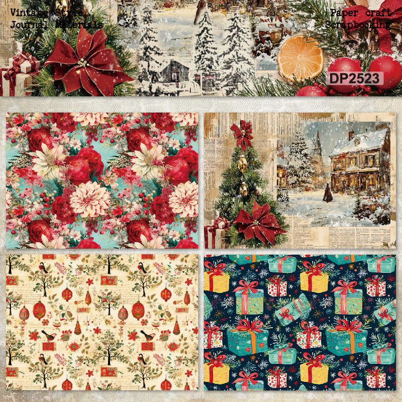 A5 Christmas Theme Journal Scrapbook Paper