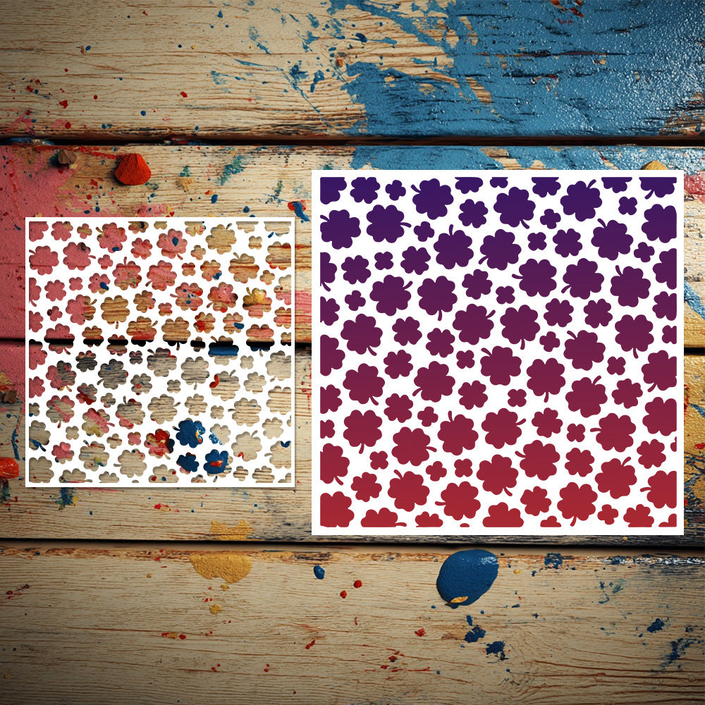 Four-Leaf Clover Pattern DIY Painting Hollow Stencil