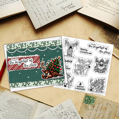 Christmas Elk Clear Stamps