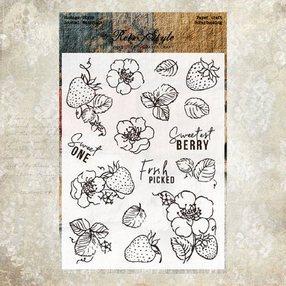 Vintage Style DIY Scrapbook Clear Stamps