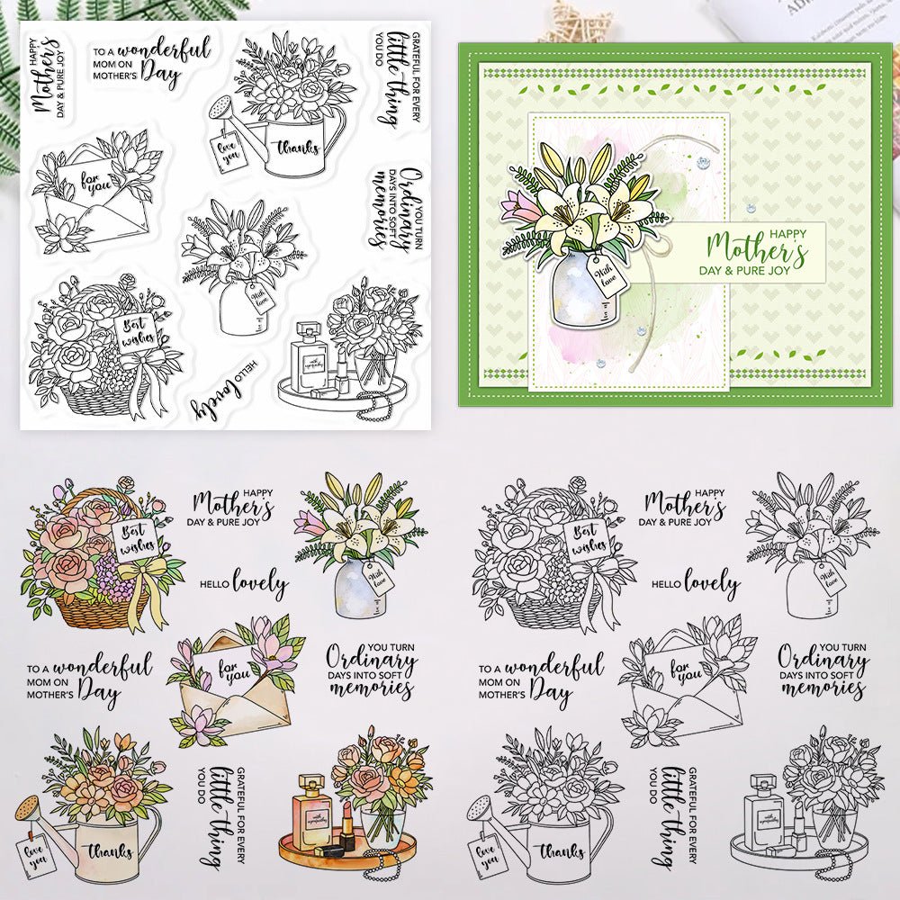 Bouquet Envelope Clear Stamps
