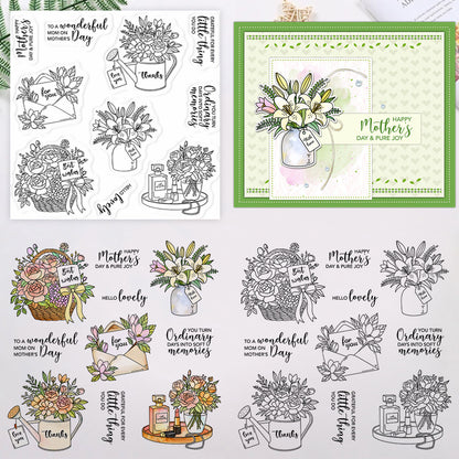 Bouquet Envelope Clear Stamps
