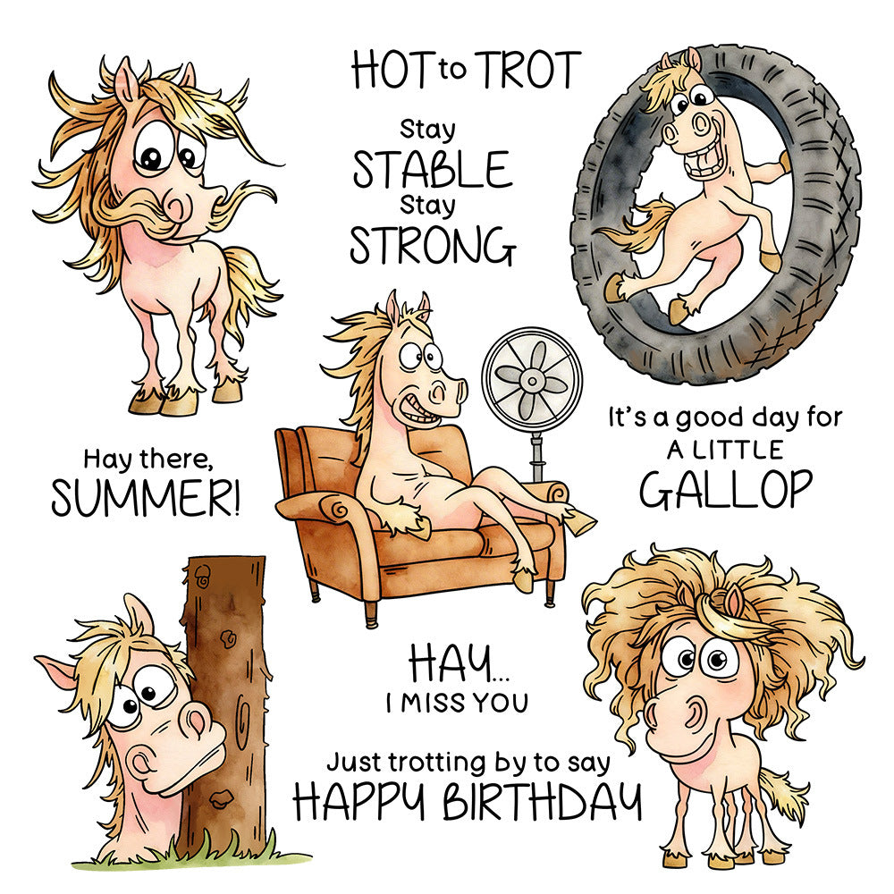 Summer Pony Dies & Stamps Set