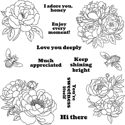 Beautiful Flowers Clear Stamps