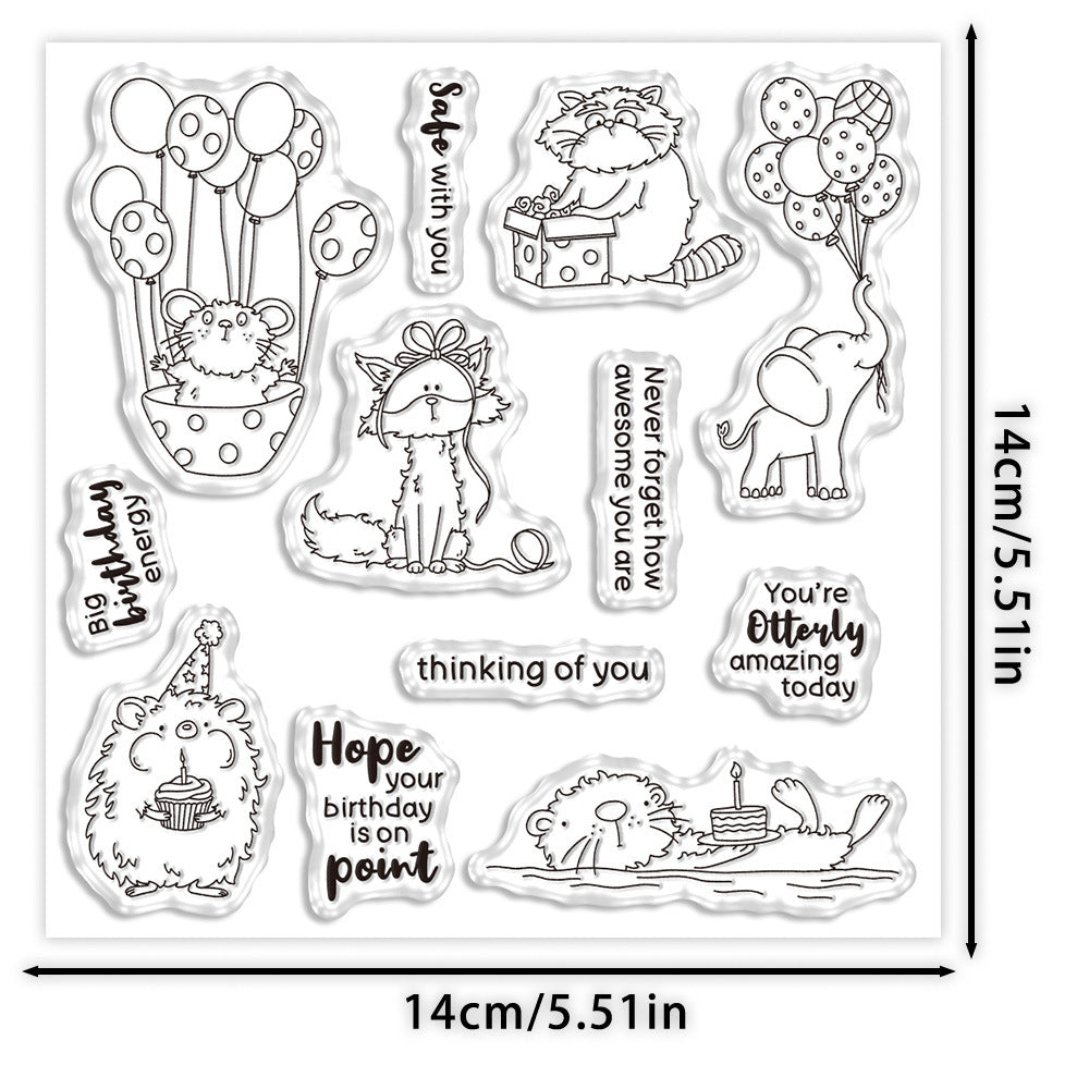 Birthday Animals Dies & Stamps Set