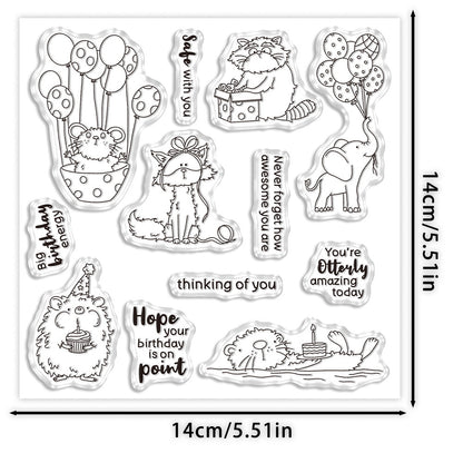 Birthday Animals Dies & Stamps Set