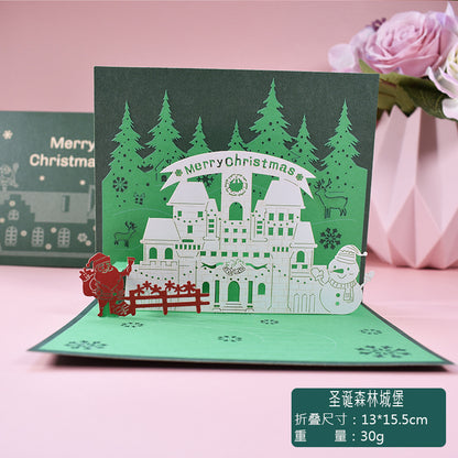 3D Creative Christmas Series Pop-Up Greeting Card