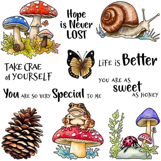 Spring Theme Dies & Stamps Set