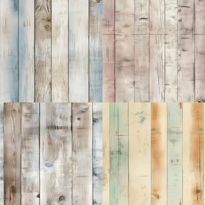 24PCS 6" Plank Scrapbook Paper & Cardstock