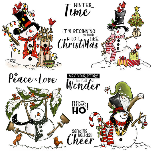 Christmas Snowman Dies & Stamps Set