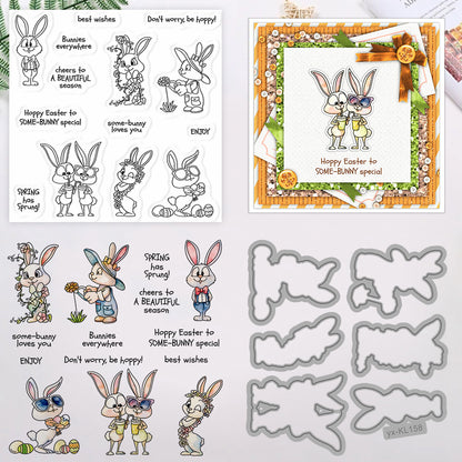 Easter Bunny Dies & Stamps Set