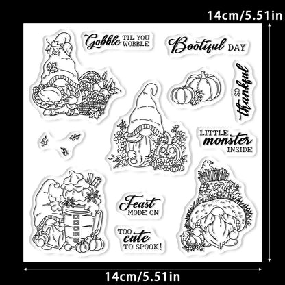 Autumn Gnome Dies & Stamps Set