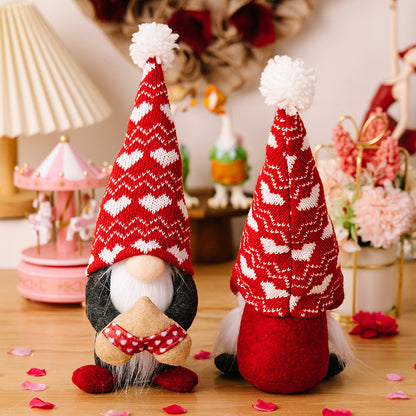 Valentine's Day Gnome Plush Doll Ornaments