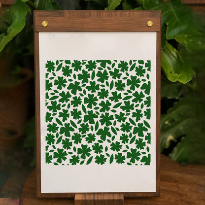 3 PCS Leaves Background DIY Painting Hollow Stencil