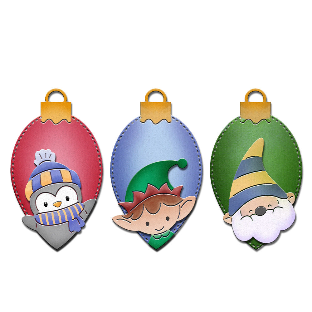 Christmas Light Bulb Pendant Metal Cutting Dies