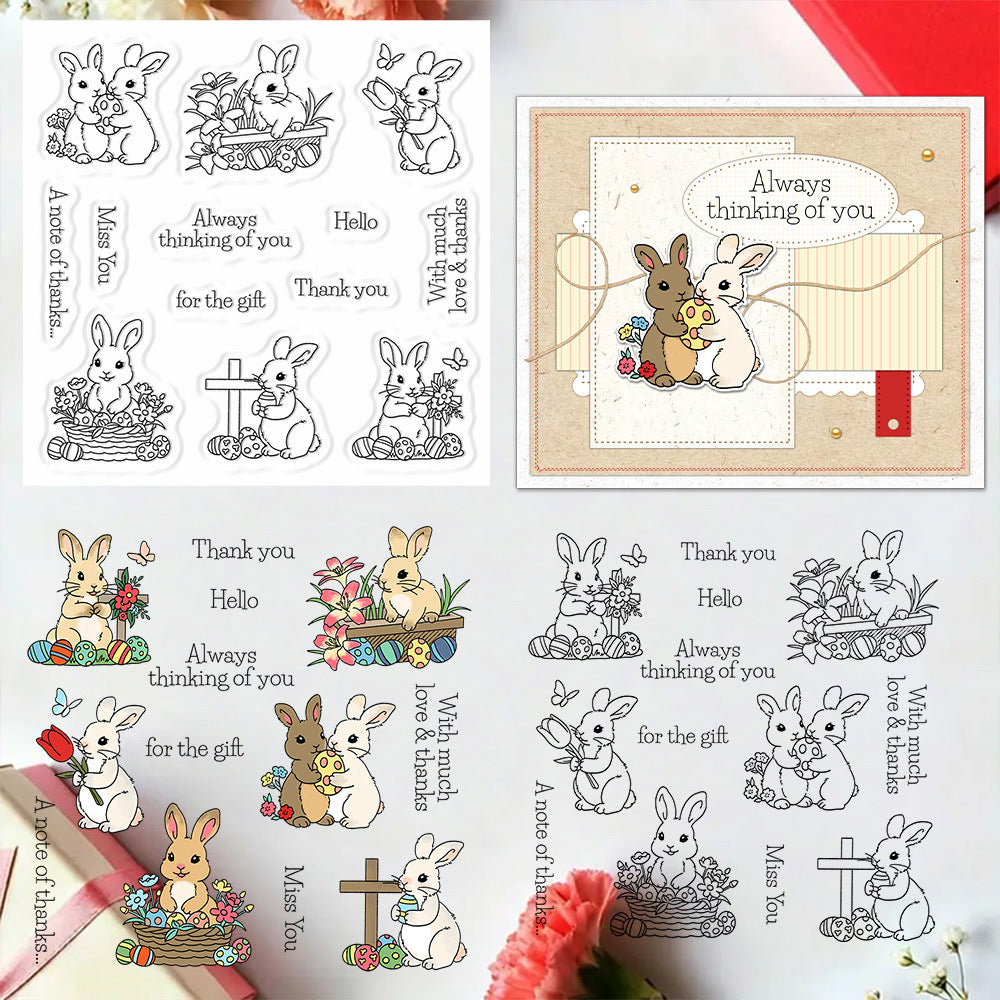 Cute Bunny Clear Stamps