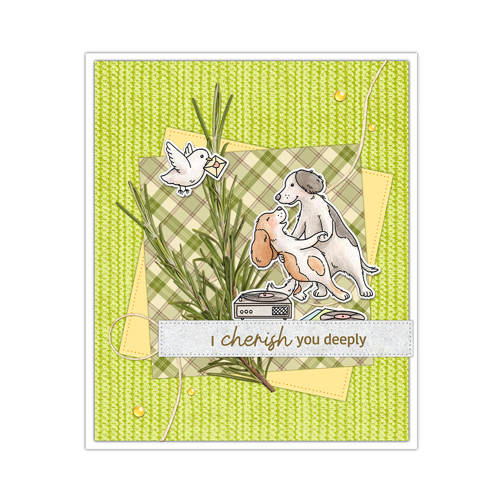 Animals In Pairs Dies & Stamps Set