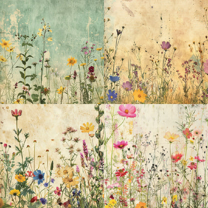 24PCS 6" Forage Scrapbook Paper & Cardstock