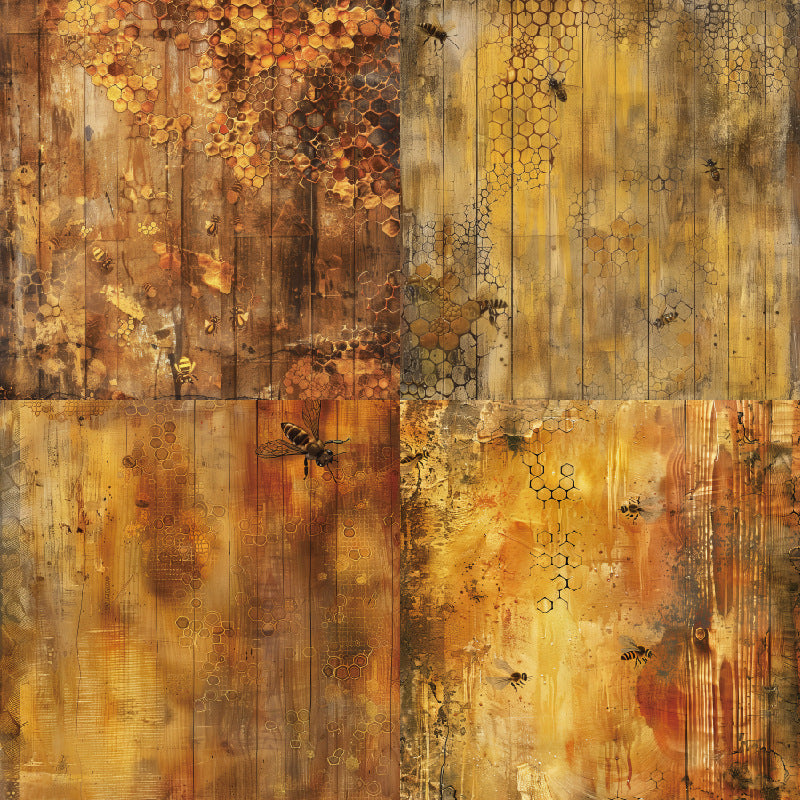 24PCS 6" Honeyed Scrapbook Paper & Cardstock