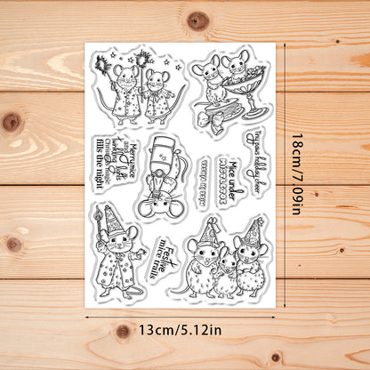 Christmas Mouse Clear Stamps