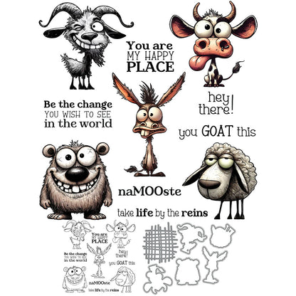 Personality Animals Dies & Stamps Set