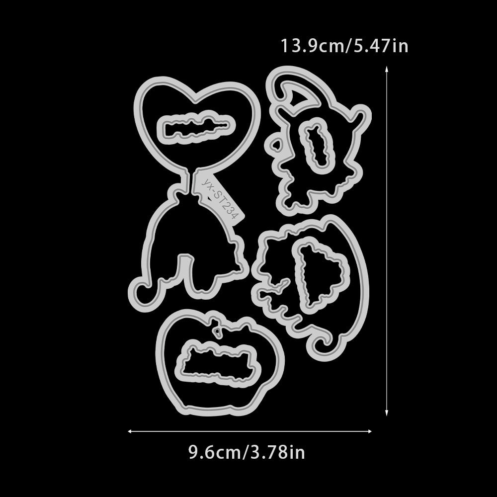 Valentine's Day Cat Dies & Stamps Set