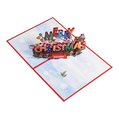 3D Creative Christmas Series Pop-Up Greeting Card