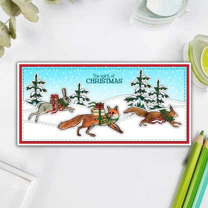 Christmas Animals Dies & Stamps Set