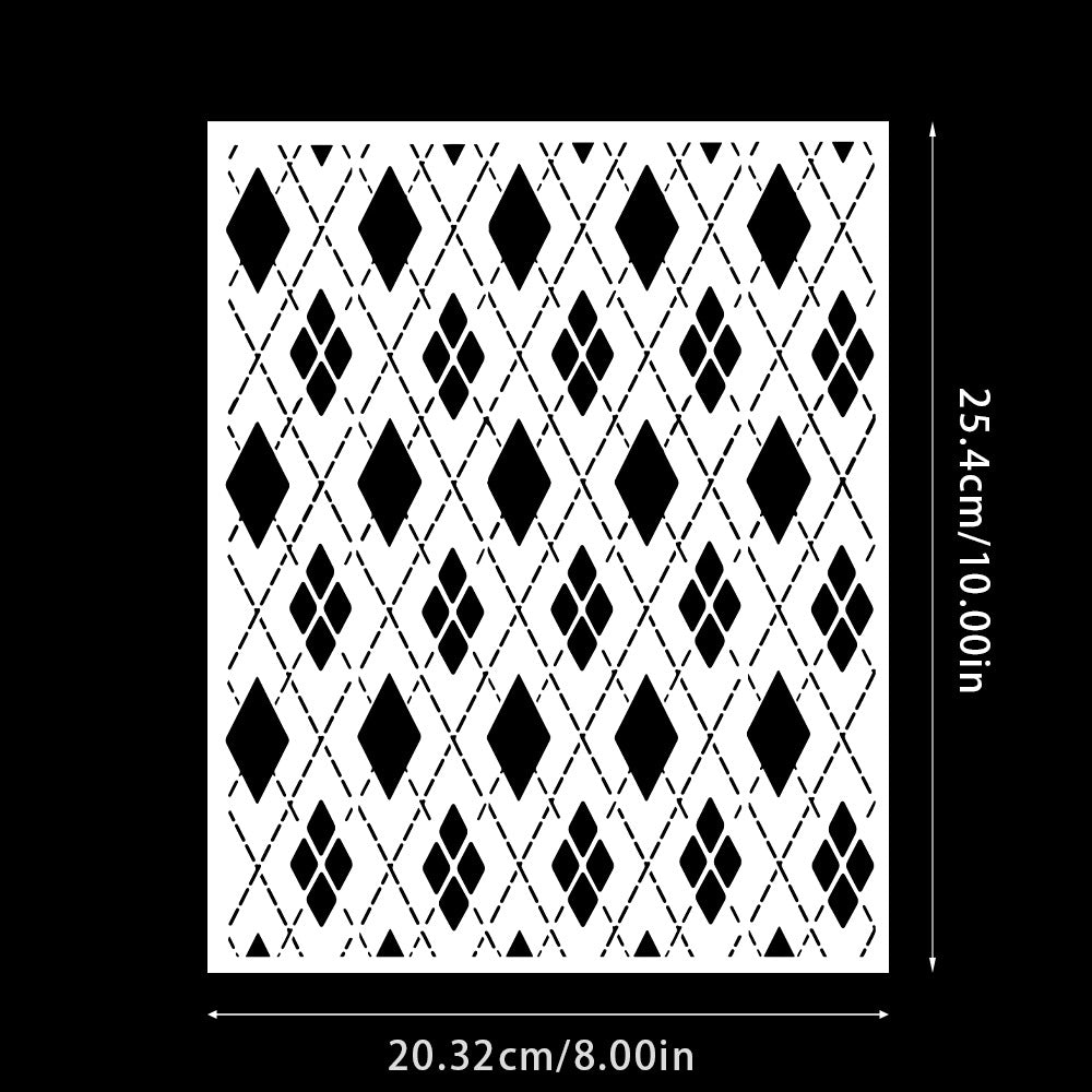 Diamond Pattern DIY Painting Hollow Stencil