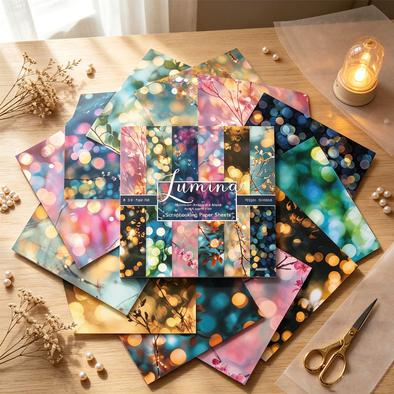 24PCS 6" Lumina Scrapbook Paper & Cardstock