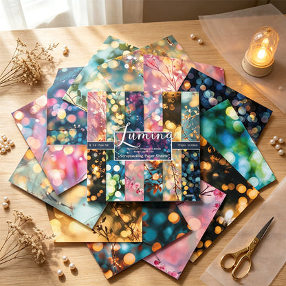 24PCS 6" Lumina Scrapbook Paper & Cardstock