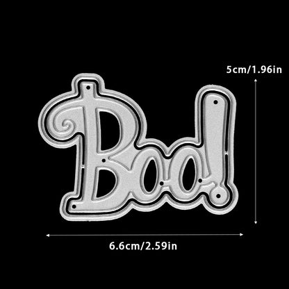 "BOO" Words Metal Cutting Dies