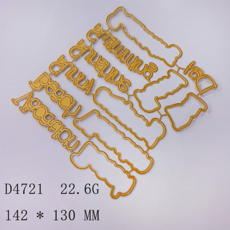 Summer Phrases Metal Cutting Dies