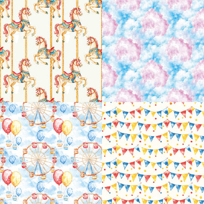 24PCS 6" Ferris wheel Scrapbook Paper & Cardstock