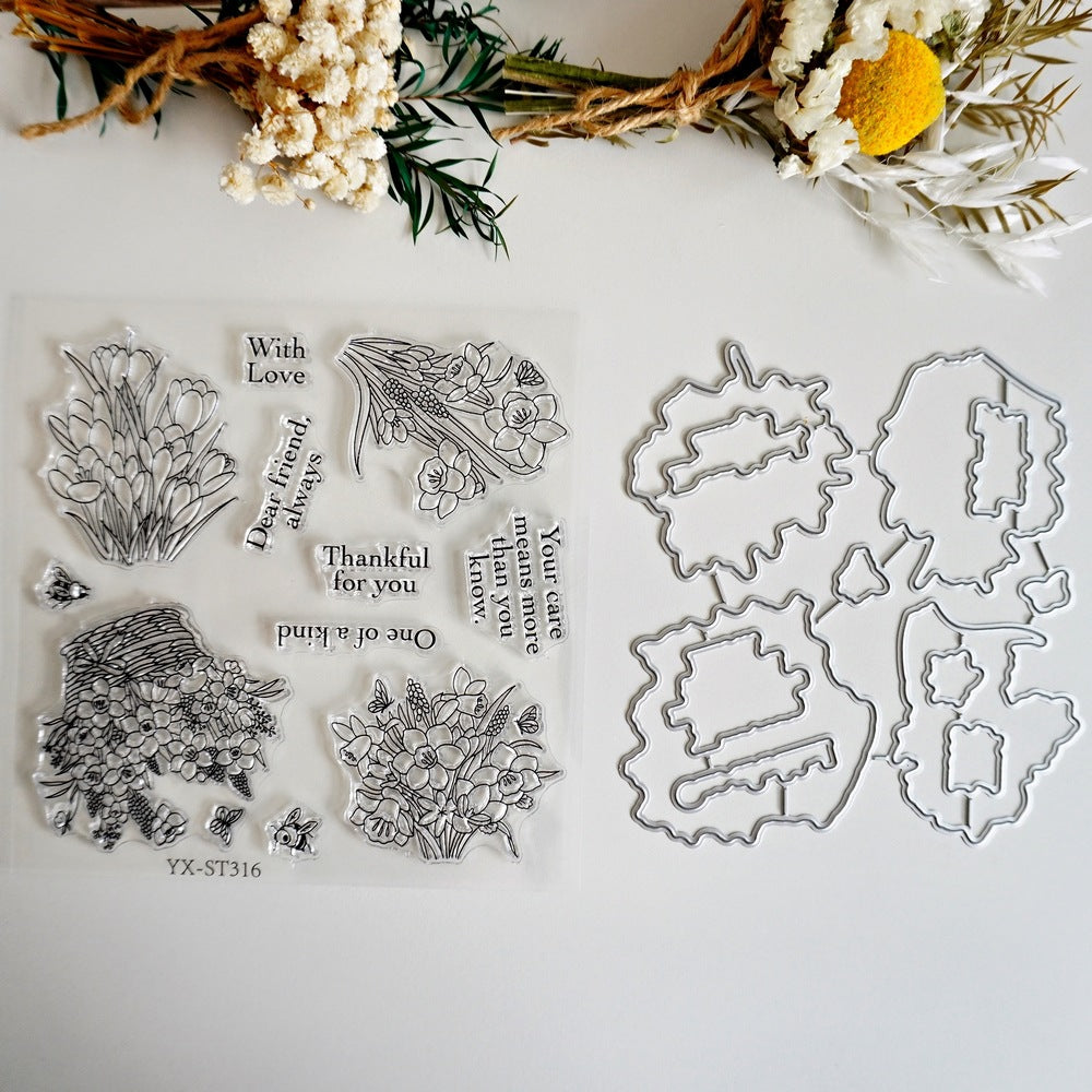 Colorful Bouquet Dies & Stamps Set