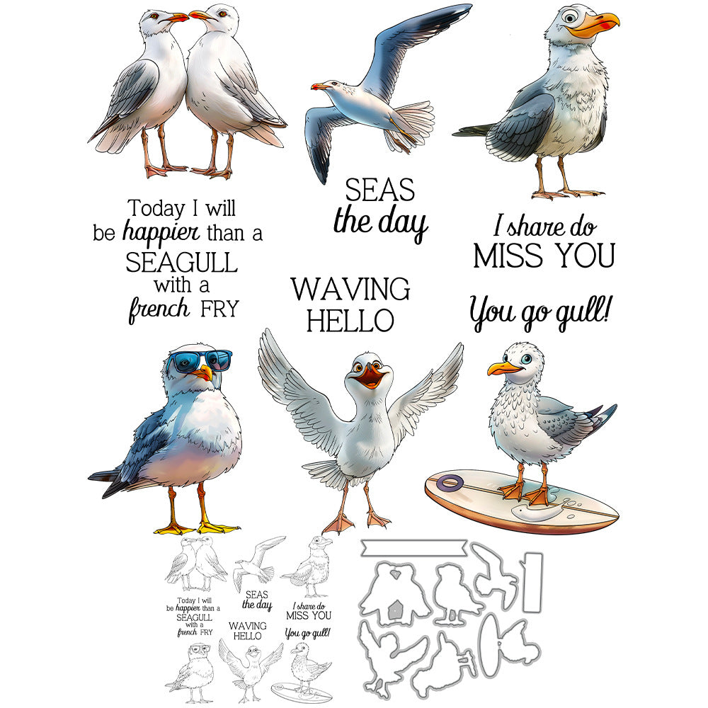 Happy Seagull Dies & Stamps Set