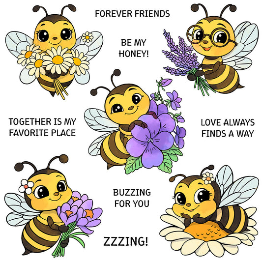 Cute Bee Dies & Stamps Set