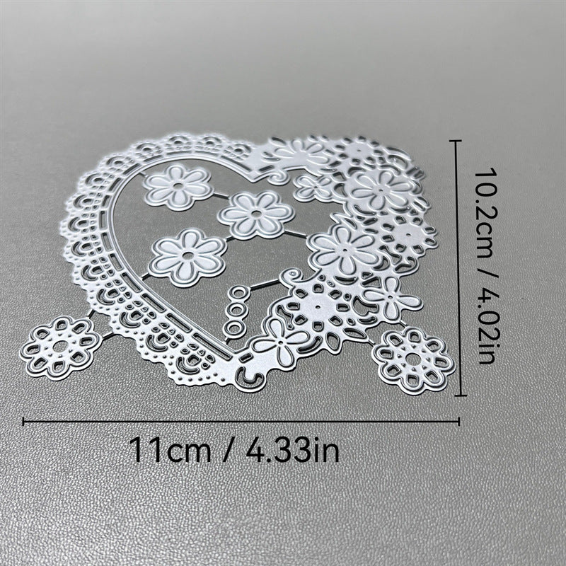 Heart-shaped Lace Frame Metal Cutting Dies