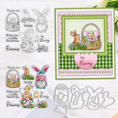 Easter Gnomes Dies & Stamps Set