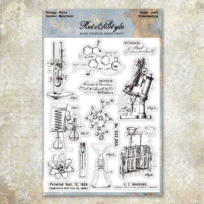 Vintage Background DIY Scrapbook Clear Stamps